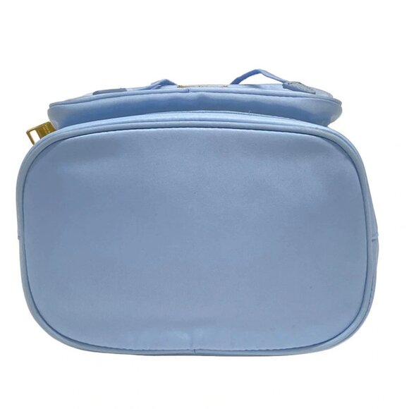 PRADA Duetto 1BH038 Light Blue Nylon Leather - Handbag - Picture 5 of 14